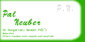 pal neuber business card